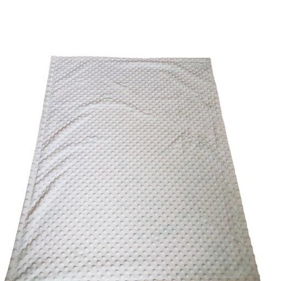 HOMRITAR Baby Blanket Floral Flowers Reversible Pink Minky Dots No Tag 30X38" - Picture 6 of 6